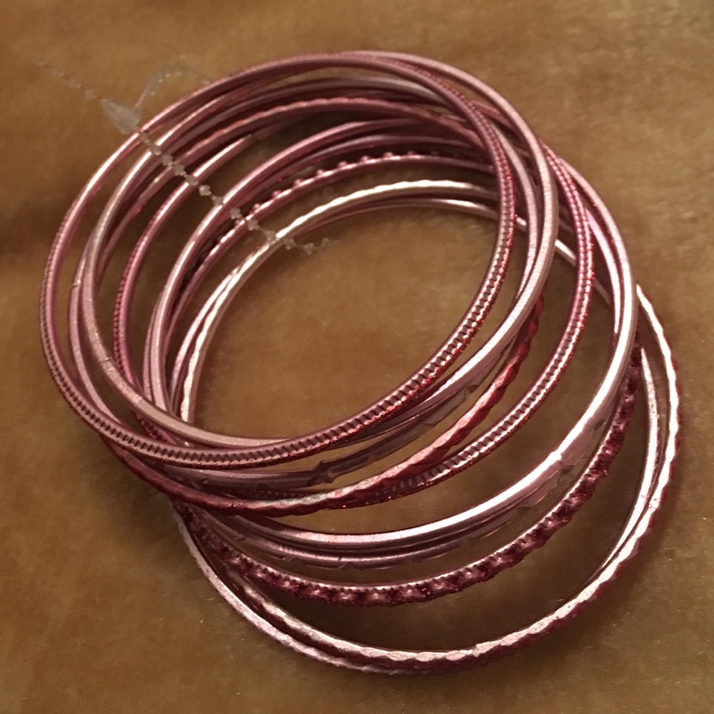Rose Gold Bangles - Picture 2 of 3